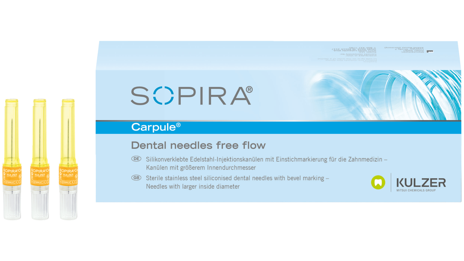 SOPIRA® Carpule® naalden voor eenmalig gebruik